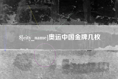 海宁奥运中国金牌几枚