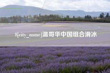 海宁温哥华中国组合滑冰