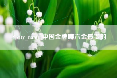 海宁中国金牌哪六金最贵的