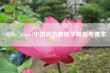 海宁中国消防救援学院报考要求