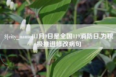 海宁11月9日是全国119消防日,为积极推进修改病句