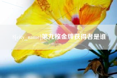 海宁第九枚金牌获得者是谁