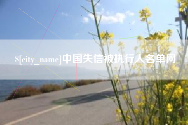 海宁中国失信被执行人名单网