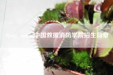 海宁中国救援消防学院招生简章