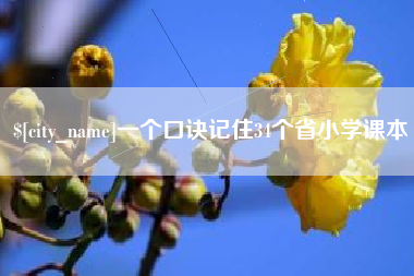 海宁一个口诀记住34个省小学课本