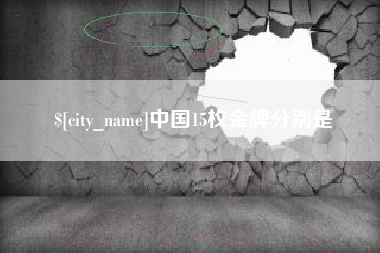 海宁中国15枚金牌分别是