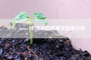 海宁中国消防救援学院录分线