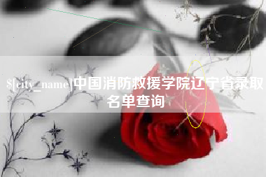 海宁中国消防救援学院辽宁省录取名单查询