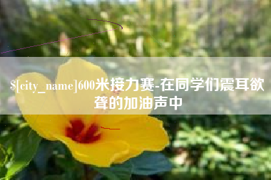 海宁600米接力赛-在同学们震耳欲聋的加油声中