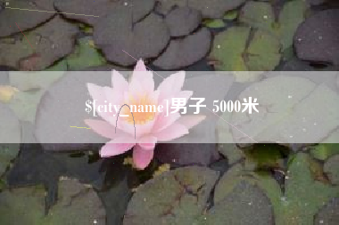 海宁男子 5000米