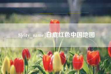 海宁白底红色中国地图