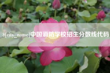 海宁中国消防学校招生分数线代码