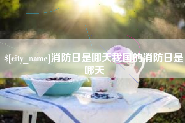 海宁消防日是哪天我国的消防日是哪天