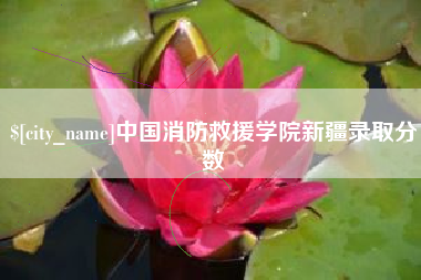 海宁中国消防救援学院新疆录取分数