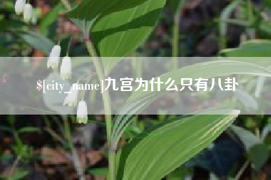 海宁九宫为什么只有八卦