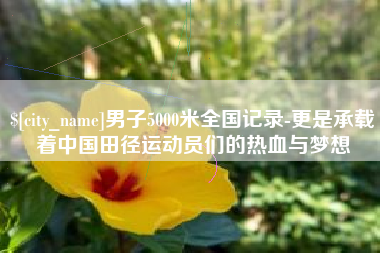 海宁男子5000米全国记录-更是承载着中国田径运动员们的热血与梦想