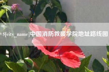 海宁中国消防救援学院地址路线图