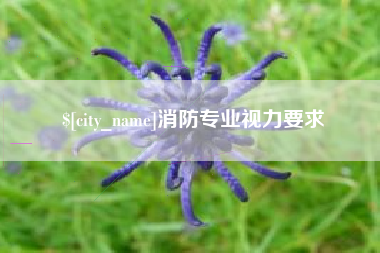 海宁消防专业视力要求