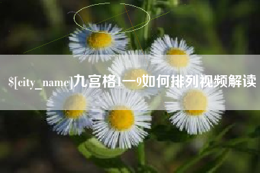 海宁九宫格1一9如何排列视频解读