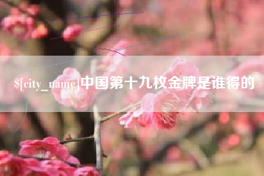 海宁中国第十九枚金牌是谁得的