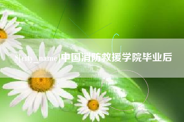海宁中国消防救援学院毕业后