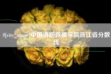 海宁中国消防救援学院浙江省分数线