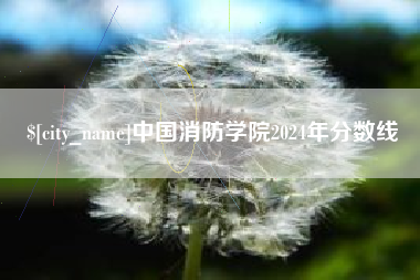 海宁中国消防学院2024年分数线