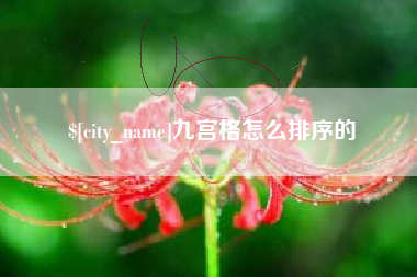 海宁九宫格怎么排序的