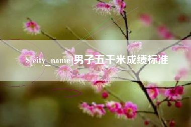 海宁男子五千米成绩标准