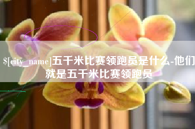 海宁五千米比赛领跑员是什么-他们就是五千米比赛领跑员
