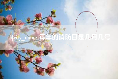 海宁每年的消防日是几月几号