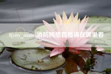 海宁消防网络直播课在哪里看