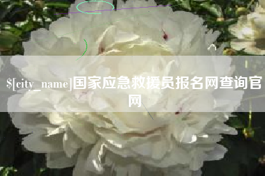 海宁国家应急救援员报名网查询官网