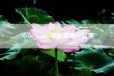 海宁中国金牌一览表