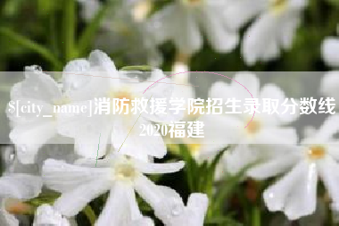 海宁消防救援学院招生录取分数线2020福建