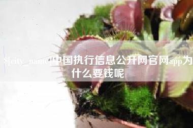 海宁中国执行信息公开网官网app为什么要钱呢
