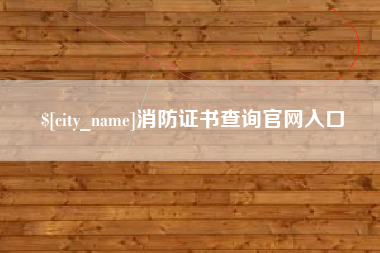 海宁消防证书查询官网入口