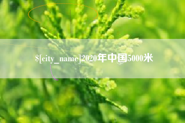 海宁2020年中国5000米