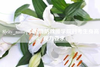 海宁中国消防救援学院对考生身高、视力要求