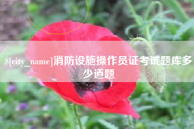海宁消防设施操作员证考试题库多少道题