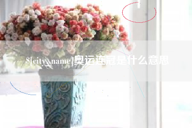 海宁奥运连冠是什么意思