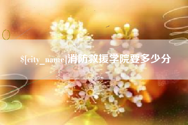 海宁消防救援学院要多少分